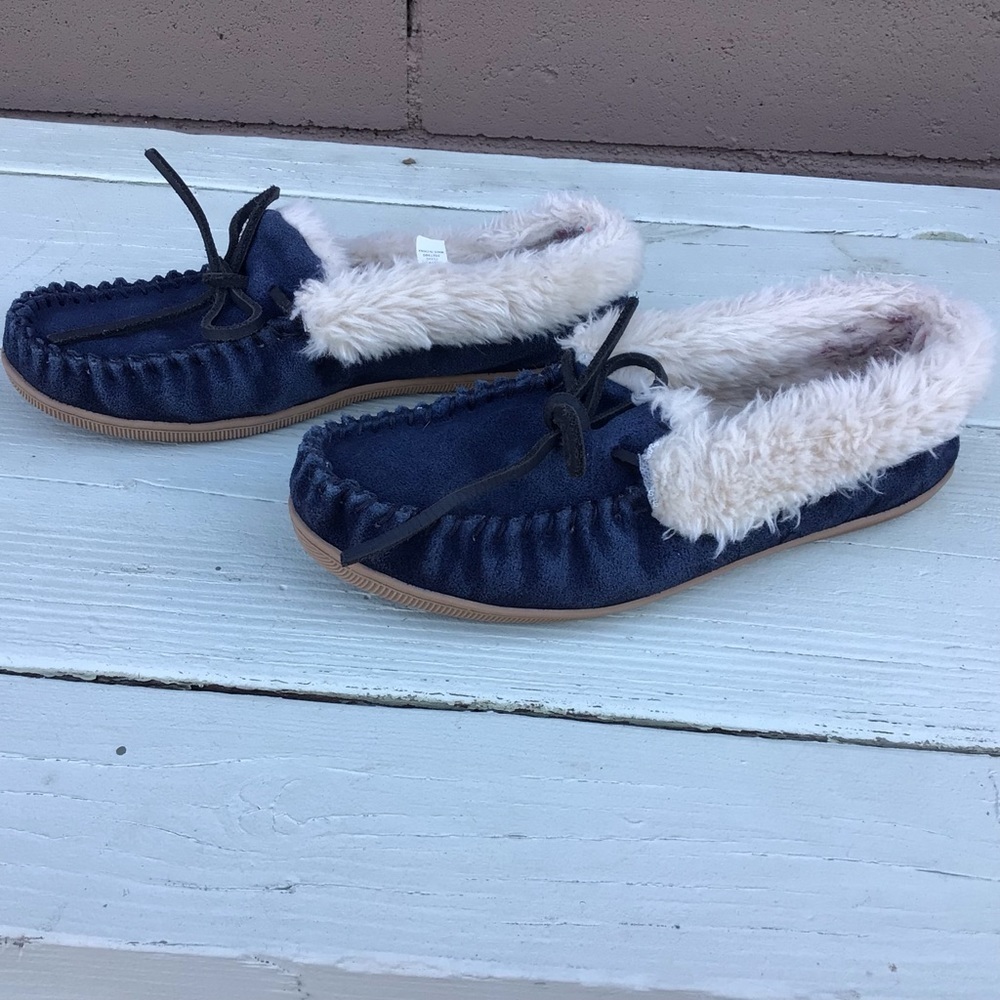 J.Crew Blue Lip On Shoes View 3